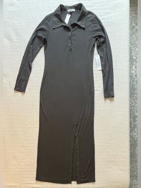 Anthropologie Stateside Ribbed Polo Dress